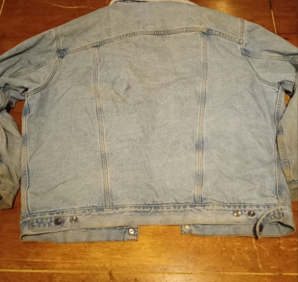 Vintage Levi's Demin Sherpa trucker Jacket Size XL - Picture 2 of 12